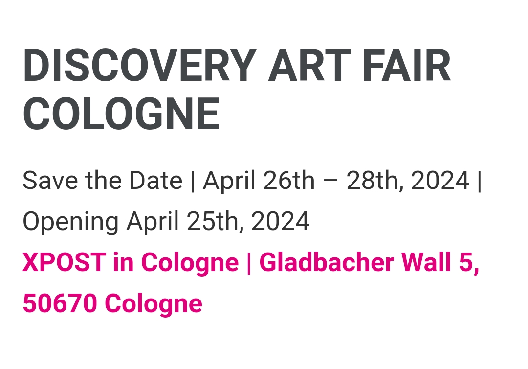 DISCOVERY ART FAIR COLOGNE 2024 Galleria Lara e Rino Costa